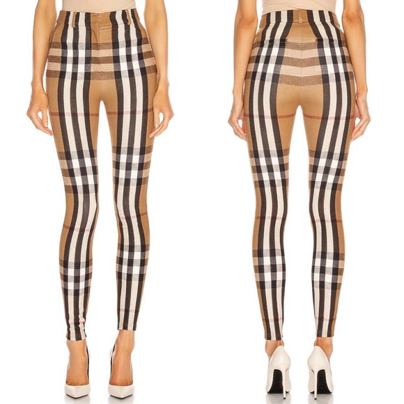 Burberry 6 High Waisted Jodhpur Legging in Birch Brown - Picture 5 of 17